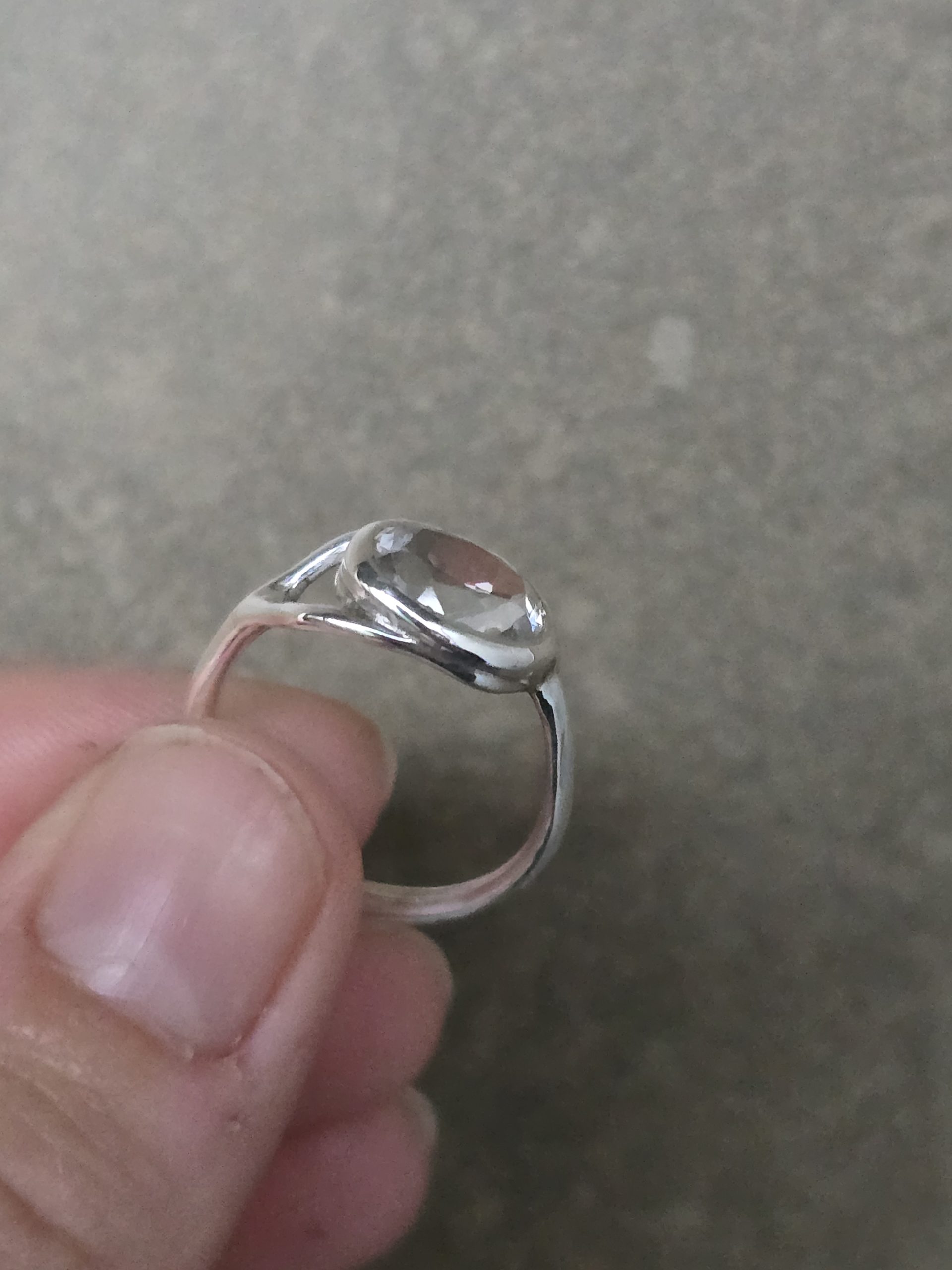 Anillo de plata con piedra a elegir 7 Anillo de plata con piedra a elegir - Imagen 4