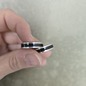 Anillo con cenizas y cabello en plata - Tessjewels