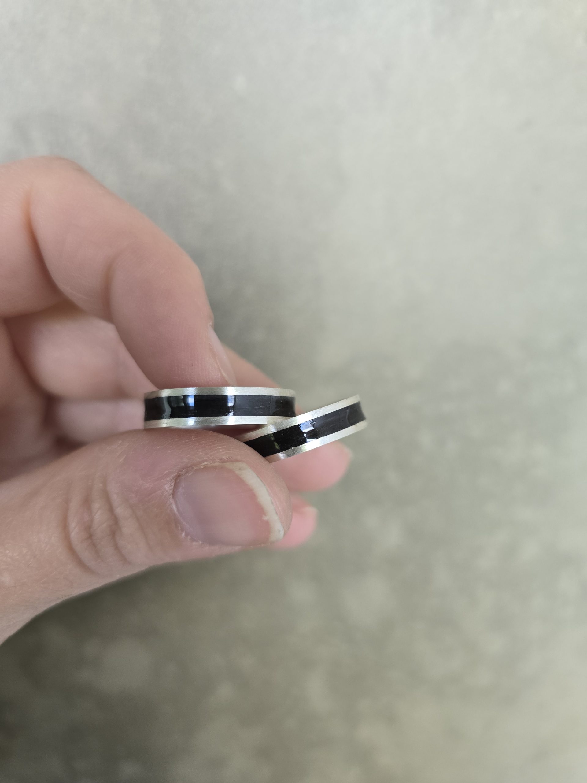 Anillo con cenizas y cabello en plata - Tessjewels