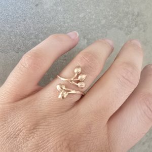 anillo semillas naturales oro – TessJewels